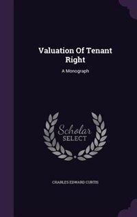 Front cover_Valuation Of Tenant Right