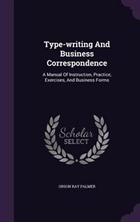 Front cover_Type-writing And Business Correspondence
