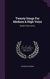 Front cover_Twenty Songs For Medium & High Voice