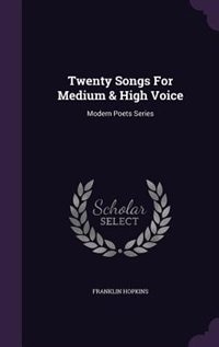 Front cover_Twenty Songs For Medium & High Voice