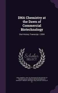 Couverture_DNA Chemistry at the Dawn of Commercial Biotechnology