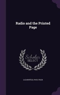Front cover_Radio and the Printed Page