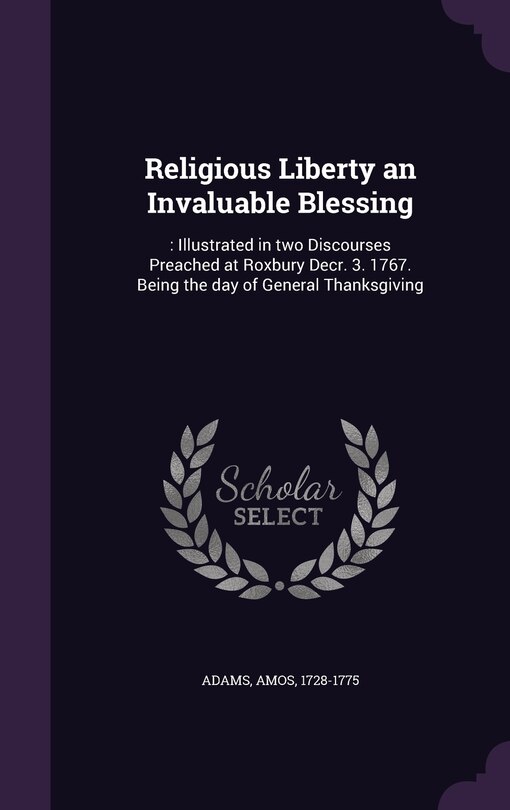 Couverture_Religious Liberty an Invaluable Blessing