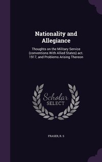 Front cover_Nationality and Allegiance