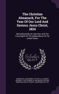 Front cover_The Christian Almanack, For The Year Of Our Lord And Saviour Jesus Christ, 1824