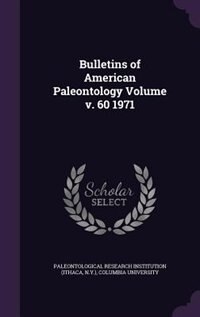 Front cover_Bulletins of American Paleontology Volume v. 60 1971