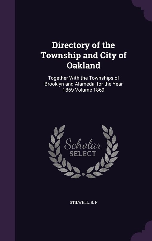 Front cover_Directory of the Township and City of Oakland