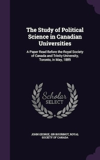 Couverture_The Study of Political Science in Canadian Universities