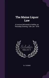 Front cover_The Maine Liquor Law