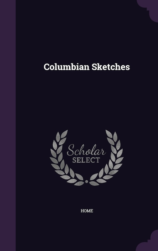 Couverture_Columbian Sketches