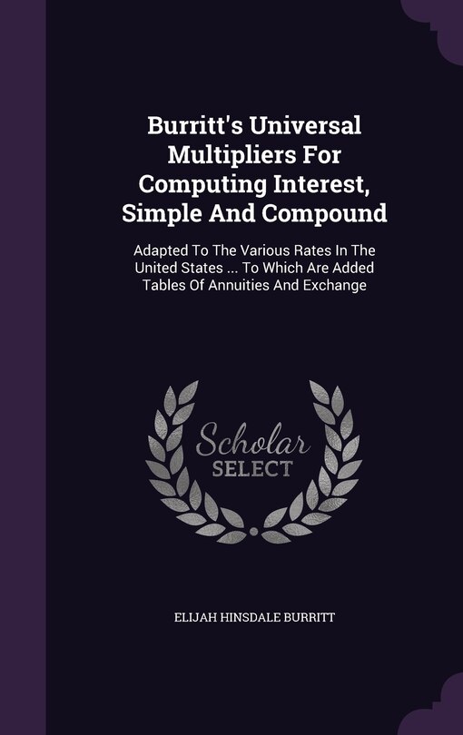Couverture_Burritt's Universal Multipliers For Computing Interest, Simple And Compound