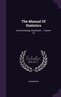 Couverture_The Manual Of Statistics