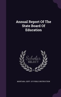 Couverture_Annual Report Of The State Board Of Education