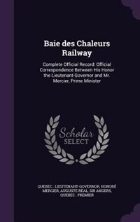 Front cover_Baie des Chaleurs Railway