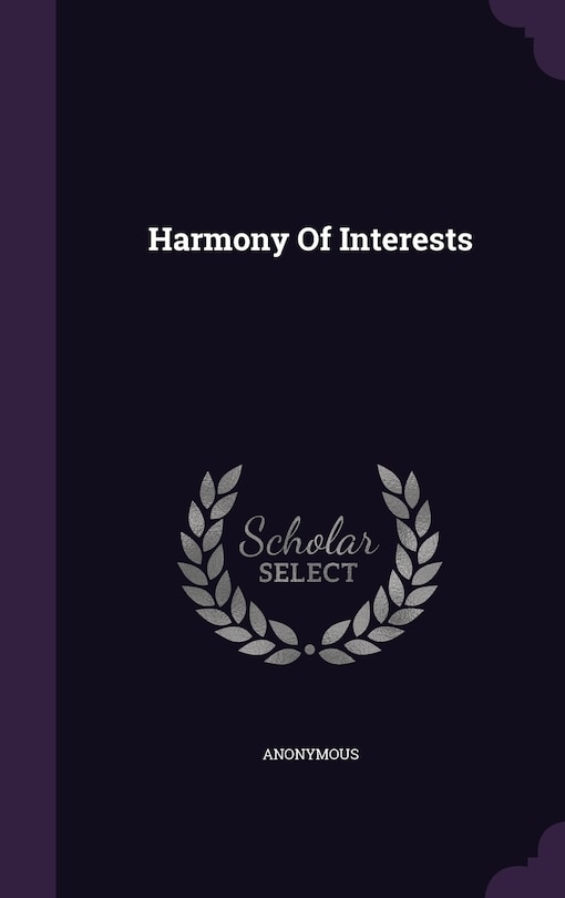 Front cover_Harmony Of Interests