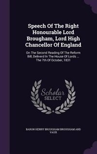 Front cover_Speech Of The Right Honourable Lord Brougham, Lord High Chancellor Of England