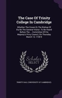 Couverture_The Case Of Trinity College In Cambridge