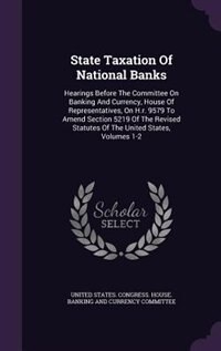 Couverture_State Taxation Of National Banks