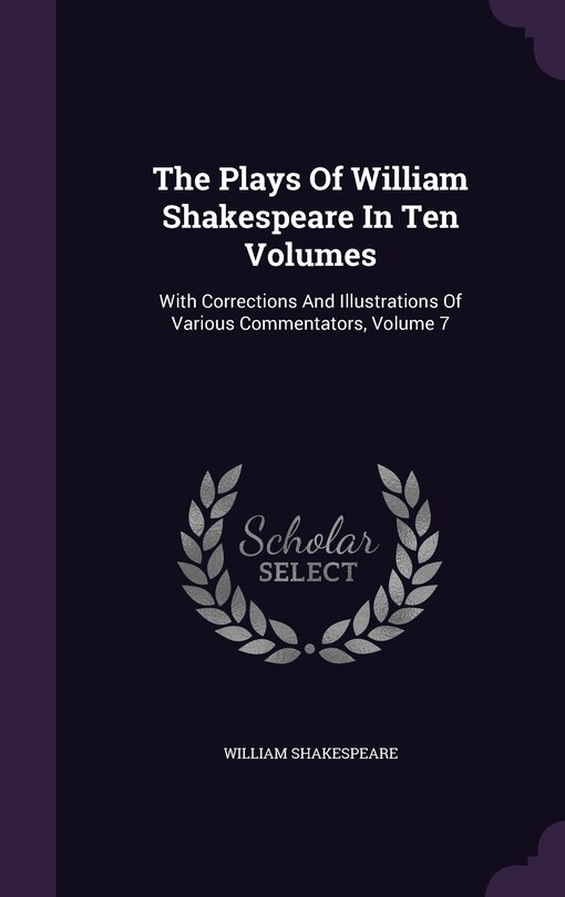 Couverture_The Plays Of William Shakespeare In Ten Volumes