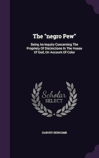 Front cover_The negro Pew