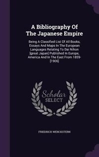 Front cover_A Bibliography Of The Japanese Empire