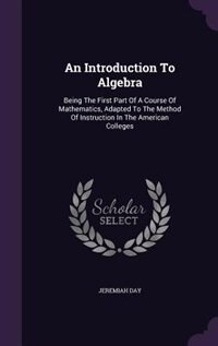 Couverture_An Introduction To Algebra