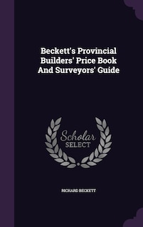 Front cover_Beckett's Provincial Builders' Price Book And Surveyors' Guide