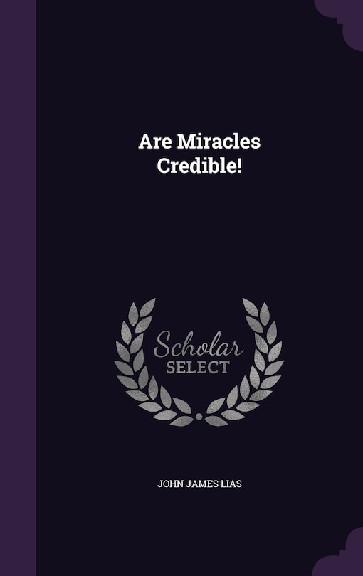 Couverture_Are Miracles Credible!