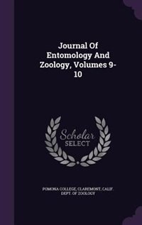 Front cover_Journal Of Entomology And Zoology, Volumes 9-10