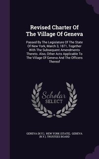 Front cover_Revised Charter Of The Village Of Geneva