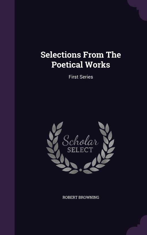 Front cover_Selections From The Poetical Works
