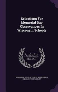 Front cover_Selections For Memorial Day Observances In Wisconsin Schools