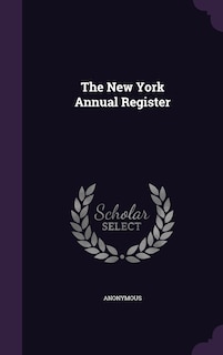 Front cover_The New York Annual Register