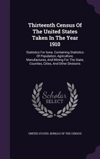 Couverture_Thirteenth Census Of The United States Taken In The Year 1910