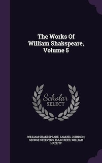 Couverture_The Works Of William Shakspeare, Volume 5