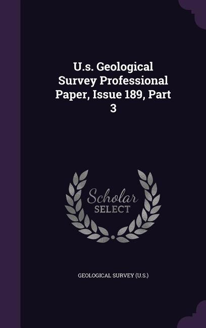 Front cover_U.s. Geological Survey Professional Paper, Issue 189, Part 3