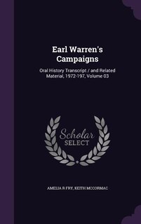 Front cover_Earl Warren's Campaigns
