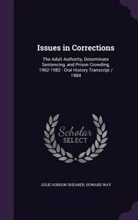 Front cover_Issues in Corrections
