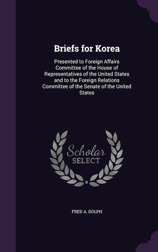 Couverture_Briefs for Korea