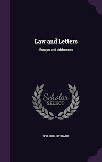 Front cover_Law and Letters