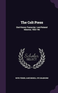 Couverture_The Colt Press