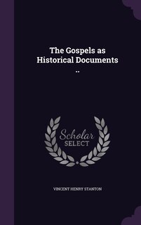 Couverture_The Gospels as Historical Documents ..