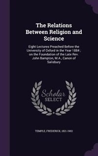 Front cover_The Relations Between Religion and Science