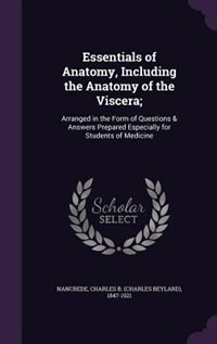 Front cover_Essentials of Anatomy, Including the Anatomy of the Viscera;
