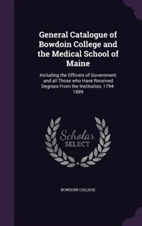 Couverture_General Catalogue of Bowdoin College and the Medical School of Maine