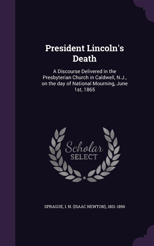Couverture_President Lincoln's Death