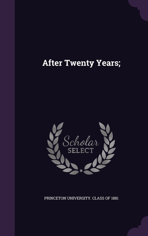 Front cover_After Twenty Years;