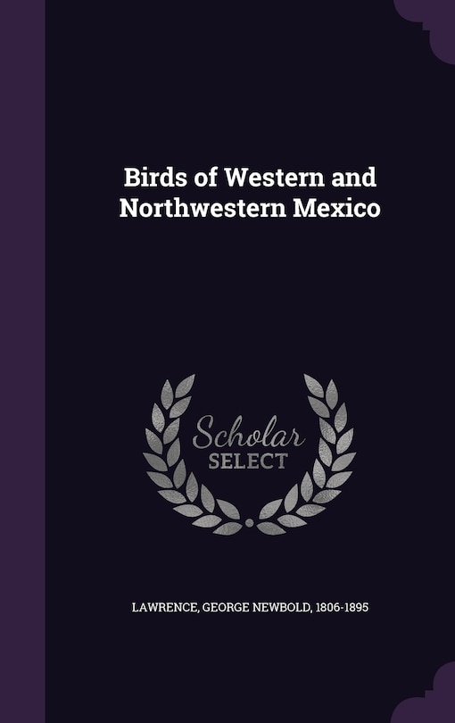 Couverture_Birds of Western and Northwestern Mexico