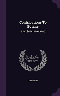 Front cover_Contributions To Botany