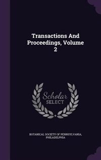 Couverture_Transactions And Proceedings, Volume 2